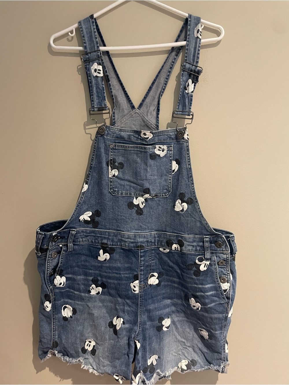 🐭Disney Jean Overalls w/ Mickey Print